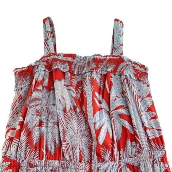 Talbots Red Floral Midi Dress - Picture 3 of 6